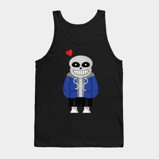 Sans (Undertale) Tank Top by Colonius